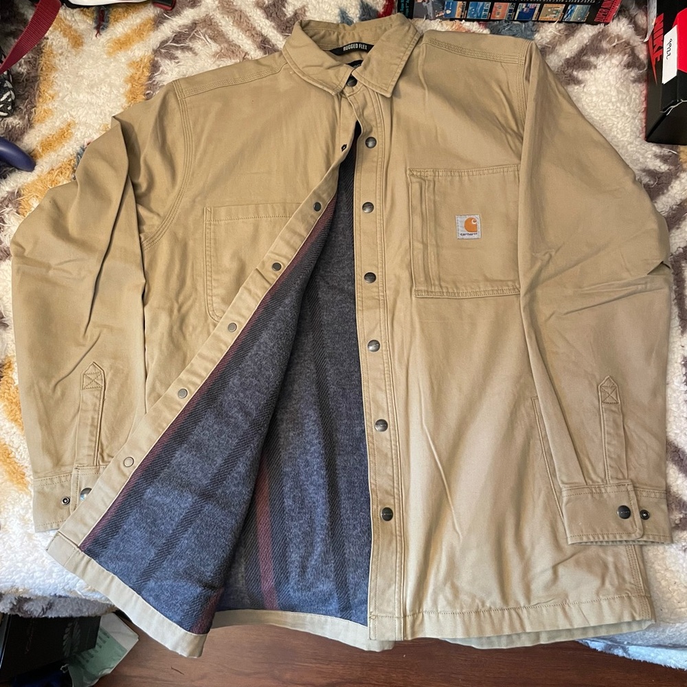 Carhartt Fleece Lined Men’s Jacket Tan - Medium